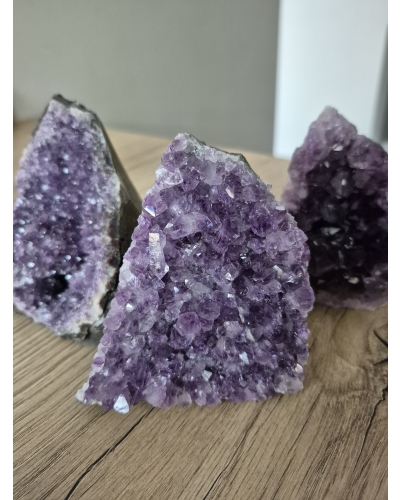 Ametyst Szczotka 600 gramów 11 cm Stojąca Brazylia Wysoka Jakość