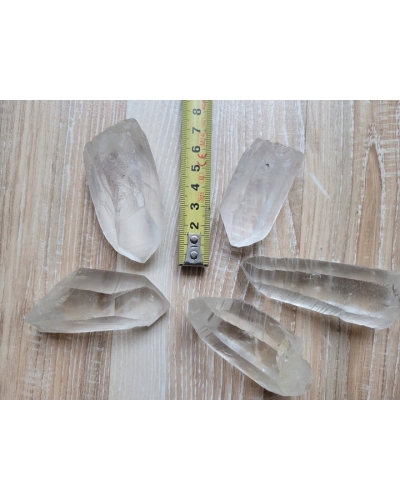 Kryształy Górskie Lemuriańskie +/- 50 gramów 6 cm Czysty Szpic Brazylia