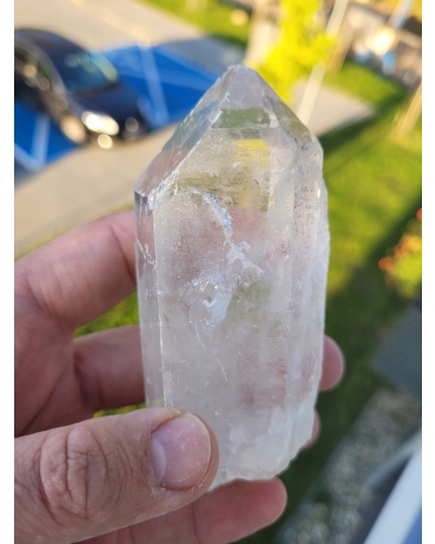 Kryształ Górski +/- 0.3 KG 8 cm Brazylia Minerał Energia Czysty Szpic