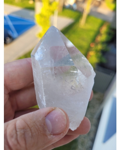 Kryształy Górskie +/- 150 gramów 6 cm Brazylia Minerał Cysty Szpic Stojące