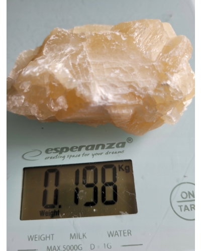 Kalcyt Żółty Polska 200 gramów 6 cm Bryłka