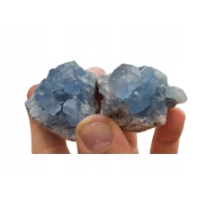 Celestyn Szczotka +/- 60 gramów 4 cm Madagaskar Minerał Energia