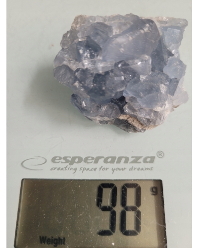 Celestyn Szczotka +/- 60 gramów 4 cm Madagaskar Minerał Energia