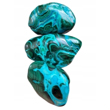 Chryzokola i Malachit +/- 100 gramów 6 cm Kongo Minerał Kamień Naturalny