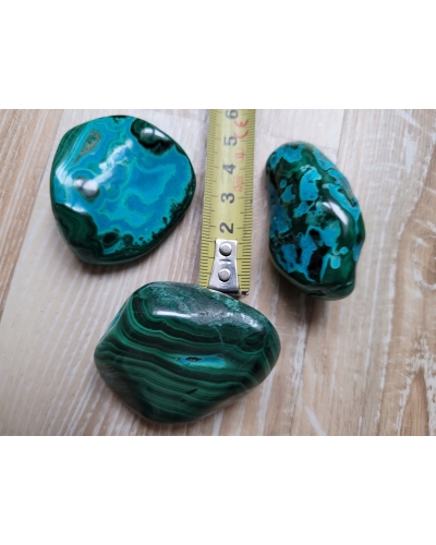 Chryzokola i Malachit +/- 100 gramów 6 cm Kongo Minerał Kamień Naturalny