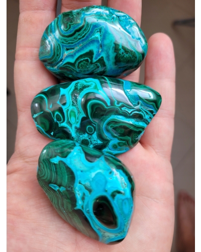 Chryzokola i Malachit +/- 100 gramów 6 cm Kongo Minerał Kamień Naturalny