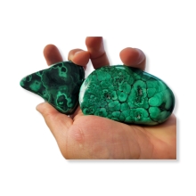 Malachit Polerowany +/- 200 gramów 8 cm Kongo Minerał Kamień Naturalny