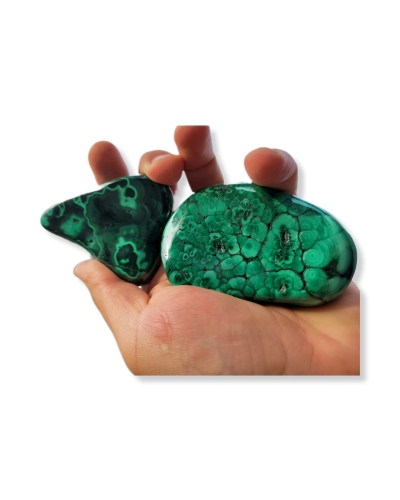 Malachit Polerowany +/- 200 gramów 8 cm Kongo Minerał Kamień Naturalny