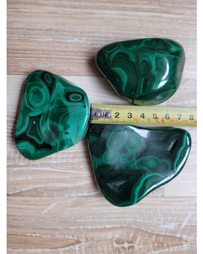 Malachit Polerowany +/- 200 gramów 8 cm Kongo Minerał Kamień Naturalny