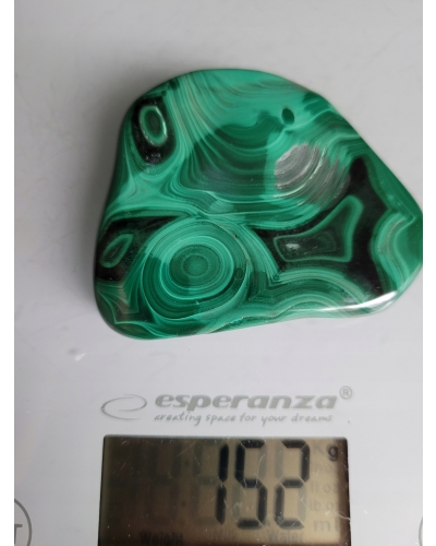 Malachit Polerowany +/- 200 gramów 8 cm Kongo Minerał Kamień Naturalny