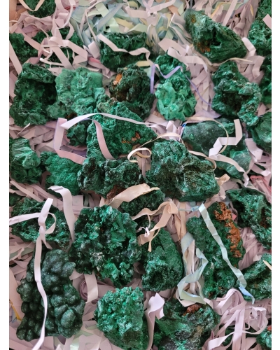 Malachit Surowy Włóknisty +/- 30 gramów 3 cm Kongo Minerał Energia