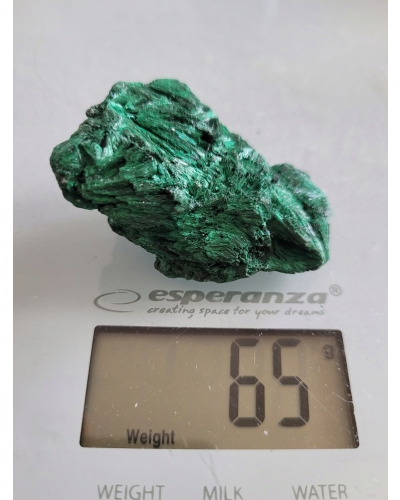 Malachit Surowy Włóknisty +/- 30 gramów 3 cm Kongo Minerał Energia