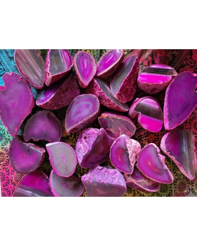 Agat Różowy +/- 150 gramów ok. 7 cm Brazylia Minerał Energia