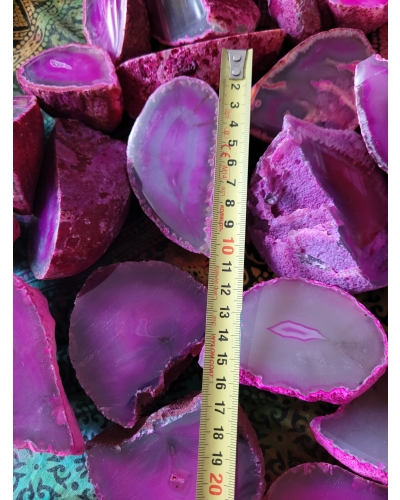 Agat Różowy +/- 150 gramów ok. 7 cm Brazylia Minerał Energia