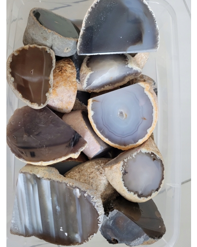 Agat Szary +/- 150 gramów ok. 7 cm Brazylia Minerał Energia