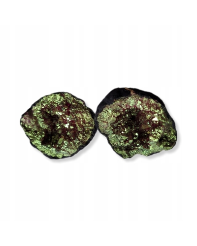 Geoda Kwarcowa +/- 150 gramów 5 cm Maroko Fiolet Srebrny Kryształ PREZENT