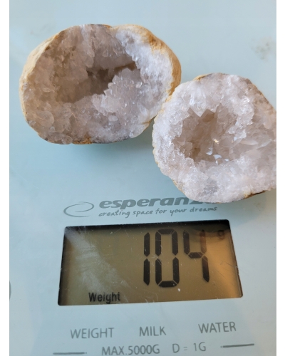 Geoda Kryształ Górski Całość 60 gramów 4 cm Maroko