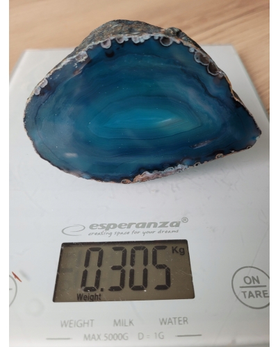 Agat Turkus +/- 150 gramów ok. 7 cm Brazylia Minerał Energia