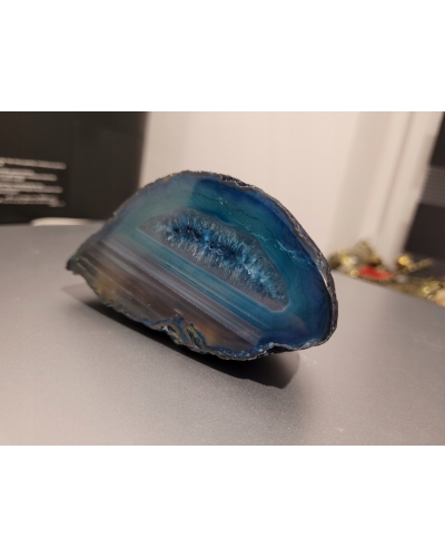 Agat Turkus +/- 150 gramów ok. 7 cm Brazylia Minerał Energia