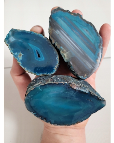 Agat Turkus +/- 150 gramów ok. 7 cm Brazylia Minerał Energia