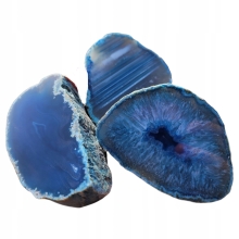 Agat Niebieski +/- 150 gramów ok. 7 cm Brazylia Minerał Energia