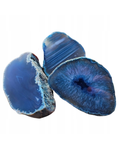 Agat Niebieski +/- 150 gramów ok. 7 cm Brazylia Minerał Energia