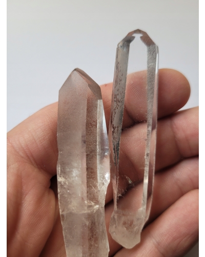 Kryształy Górskie +/- 6 cm 20 gramów Wisior Czyste Szpice Brazylia