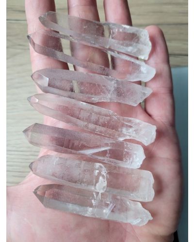 Kryształy Górskie +/- 6 cm 20 gramów Wisior Czyste Szpice Brazylia