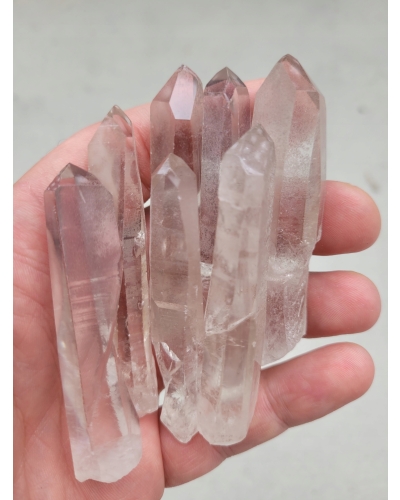 Kryształy Górskie +/- 6 cm 20 gramów Wisior Czyste Szpice Brazylia