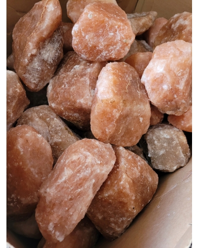 Bryły solne Sól Kłodawska różowa Kruchy solne grota Polska 1000KG 5-20cm