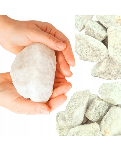 Kruchy solne Białe Sól Kłodawska 20 KG Bryły Grota Solna Polska 5-20 cm