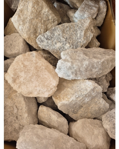 Kruchy solne Białe Sól Kłodawska 20 KG Bryły Grota Solna Polska 5-20 cm