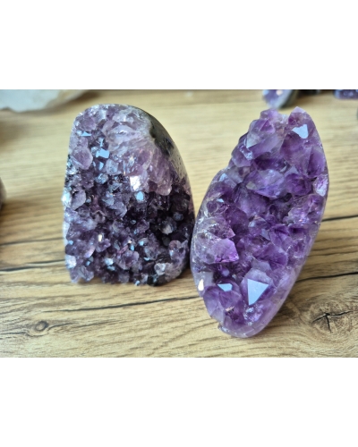 Ametyst szczotka +/- 200 gram 6 cm geoda stojąca Brazylia amulet szcześcia