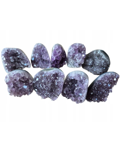 Ametyst szczotka +/- 100 gram 5 cm geoda stojąca Brazylia amulet szcześcia