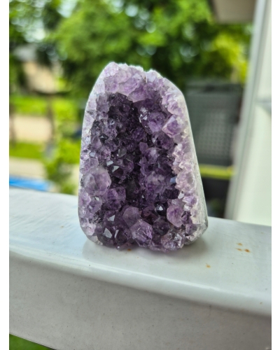 Ametyst szczotka +/- 100 gram 5 cm geoda stojąca Brazylia amulet szcześcia