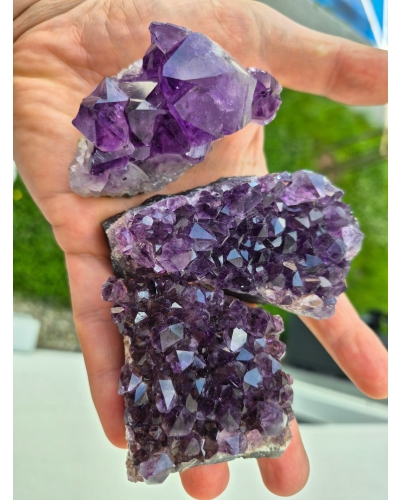 Ametyst Szczotka +/- 200 gram 8 cm Wysoka Jakość Brazylia Ezoteryka