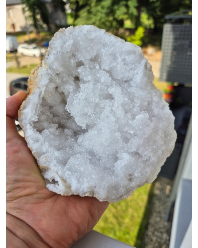 Geoda kwarcowa z Maroka 3kg 18 cm / Naturalny kryształ / Energia Całość