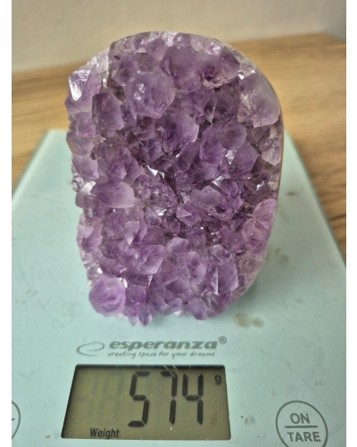 Ametyst Szczotka 550 gramów 10 cm Stojąca Brazylia Wysoka Jakość