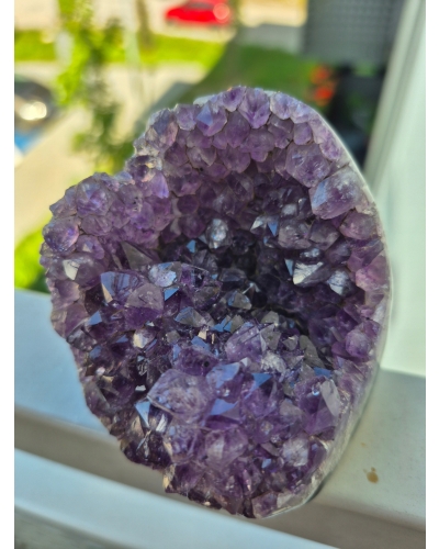 Ametyst szczotka +/- 450 gram 8 cm geoda stojąca Brazylia amulet szcześcia