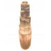 Duża Lampa Selenitowa Wieża 38 cm 4 kg Naturalny Kryształ Selenit Minerał