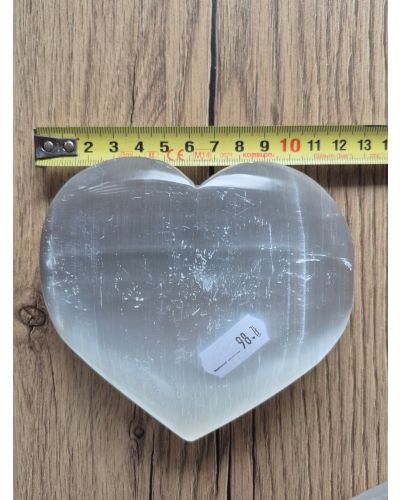 Selenitowe Serce 700g 12cm Maroko Kryształ Spokoju Energia Minerał Selenit